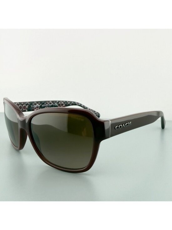 Coach HC8232 Sunglasses Oxblood Square Brown Gradient 56 17 140 main image 4